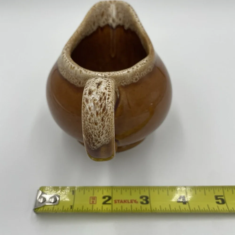 VTG McCOY USA Brown Speckled Drip‎ Glaze 3.5